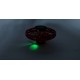 Літаюча тарілка UFO на сенсорному управлінні від руки, 09см, інтерактивна іграшка без пульта з різнобарвним підсвічуванням та функцією бумерангу (повернення) star toys, червона.